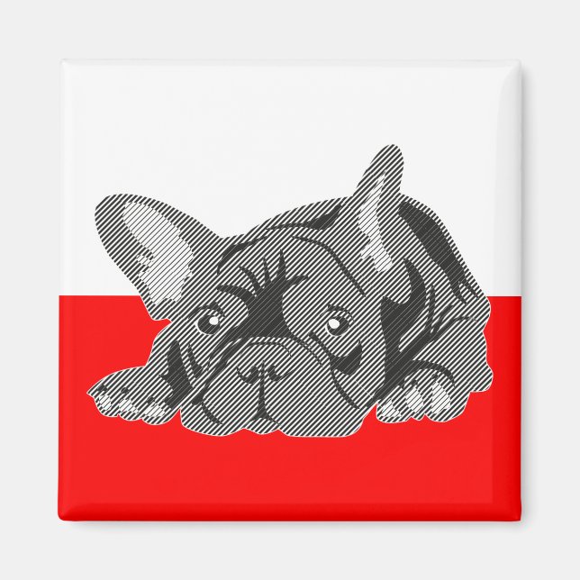 Aimant Bouledogue Français (Devant)