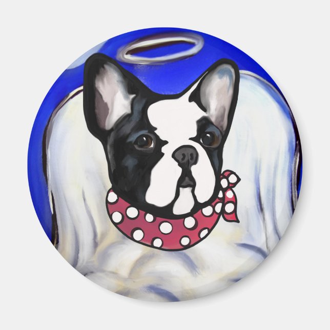 Aimant Bouledogue Français Ange (Devant)