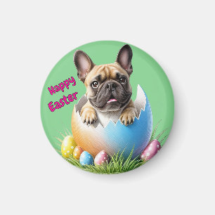 Aimant Bouledogue français oeuf de Pâques French Bulldog