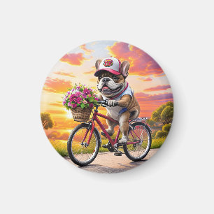 Aimant Bouledogue français vélo French Bulldog