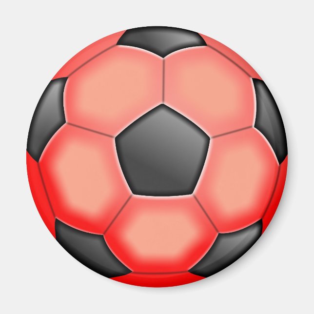 Aimant Boules de football colorées (Devant)