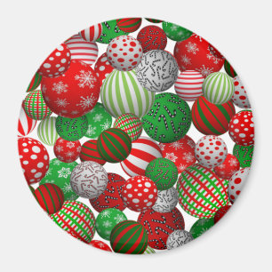 Aimant Boules de Noël 3D