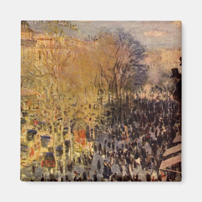 Aimant Boulevard des Capucines de Claude Monet, Beaux-art (Devant)