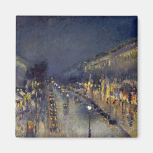 Aimant Boulevard Montmartre à Night Pissarro