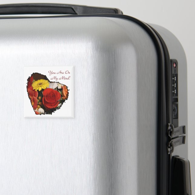 Aimant Bouquet Coeur Bord Déchiré (In Situ (Bagages))