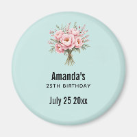 Bouquet de fleurs de pivoine rose pour fête d'anni