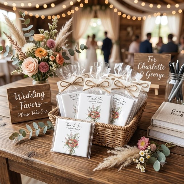 Aimant Bouquet de mariage bohème rustique Fleur cadeau de (Créateur téléchargé)
