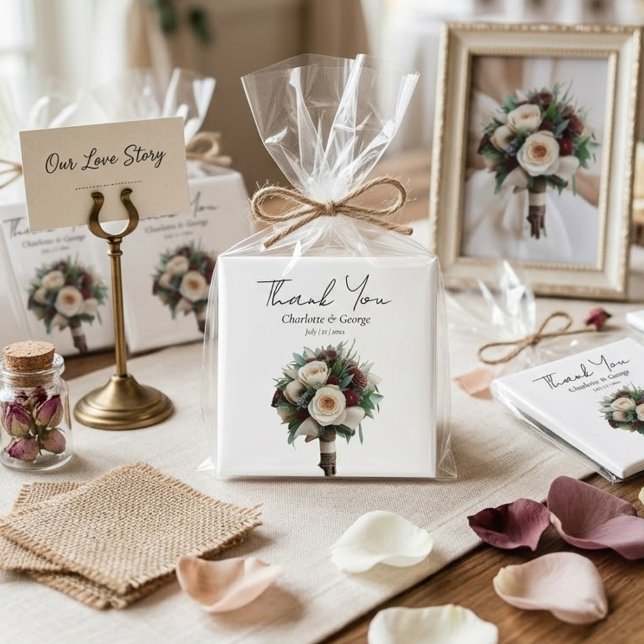 Aimant Bouquet de mariage rustique Fleurs Faveurs de mari (Créateur téléchargé)