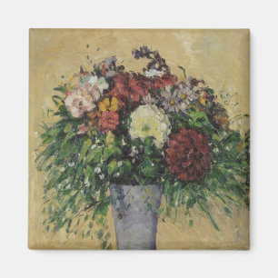 Aimant Bouquet de Paul Cezanne   des fleurs dans un vase,