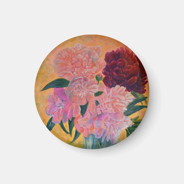 Aimant Bouquet de pivoines - Peonies Peonies (Devant)