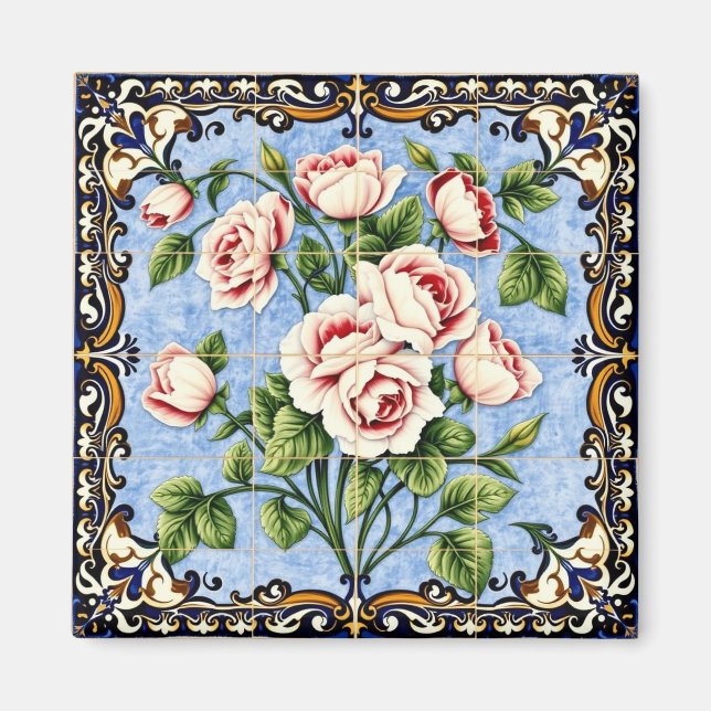 aimant bouquet de roses (Devant)