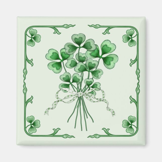 Aimant Bouquet shamrock 2 (Devant)