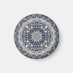 Aimant Boussole céleste Mandala Art à motif étoile