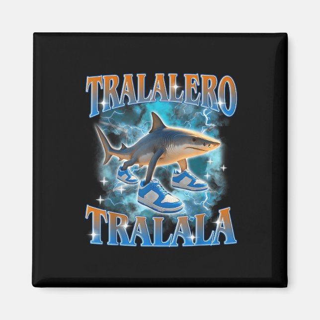 Aimant Bouteille de mème de requin Tralalero Tralala (Devant)