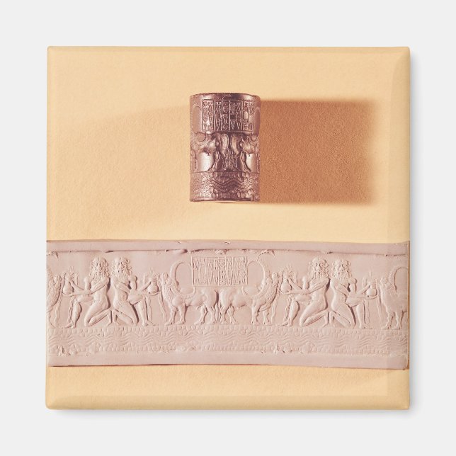 Aimant Bouteille et impression Akkadian (Devant)