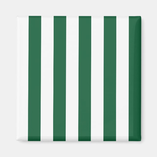 Aimant Bouteille vintage classique Vert & Blancs (Devant)