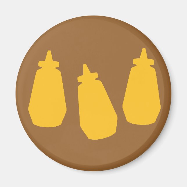 Aimant Bouteilles de moutarde (Devant)