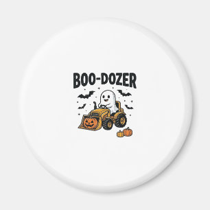 Aimant Bouteur fantôme Halloween Boo-Dozer Design_1