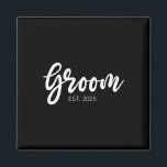 Aimant Boutique Cadeaux mariage Et Couple Correspondant E<br><div class="desc">Boutique Cadeaux mariage Et Couple Correspondant Et Plus Black Groom Est. Cadeau Groom 2025</div>