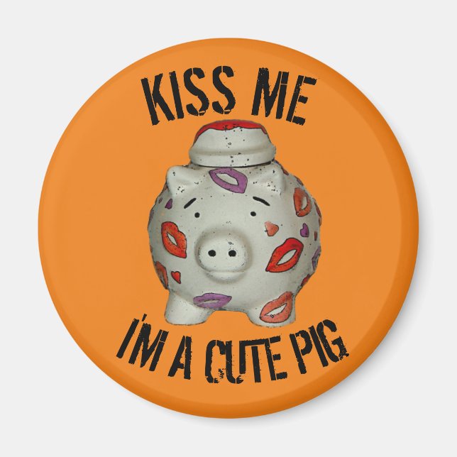 Aimant Bouton à lèvres adorable (Devant)