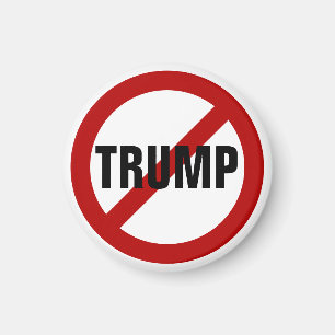 Aimant Bouton anti-Donald Trump Stop Donald Trump