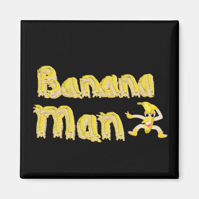 Aimant Bouton Banana Man (Devant)