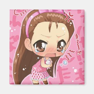 Aimant Bouton Chibi Anime Girl 2