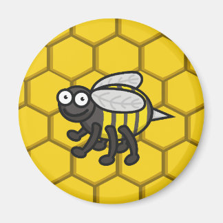 Aimant Bouton couvert en abeilles