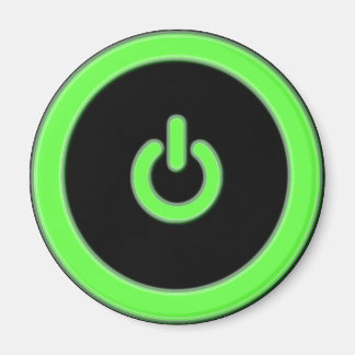 Aimant Bouton d'alimentation de l'ordinateur vert