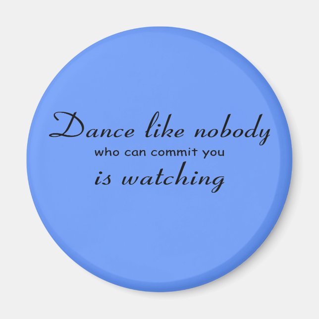 Aimant Bouton Danse (Devant)