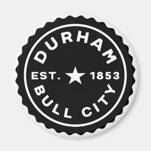 Aimant Bouton Date de Durham Bull City