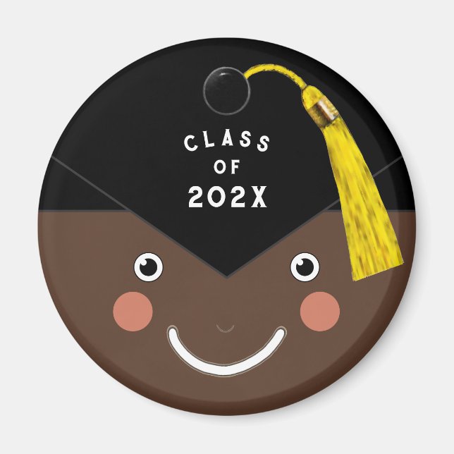 Aimant Bouton de cadeau de souvenir de remise de diplôme (Devant)