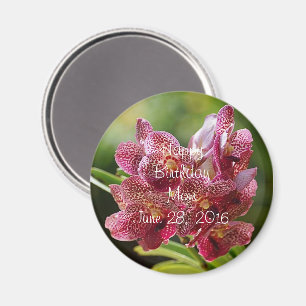 Aimant Bouton de cluster d'orchidées Vanda tropicale