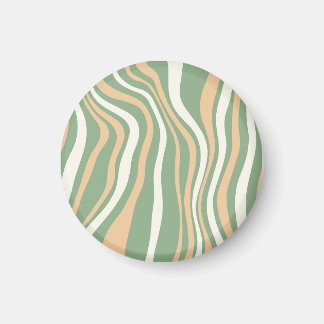 Aimant Bouton de peinture verte en spirale esthétique