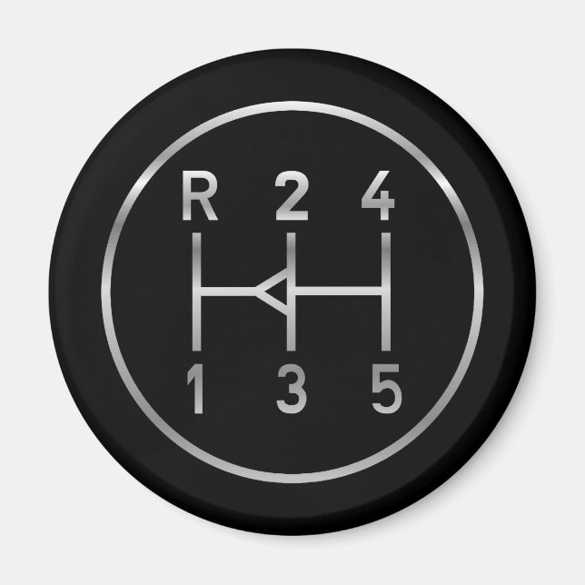 Aimant Bouton de train de sport, motif de poste de transm (Devant)