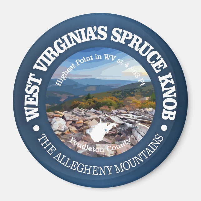 Aimant Bouton d'épinette (Devant)