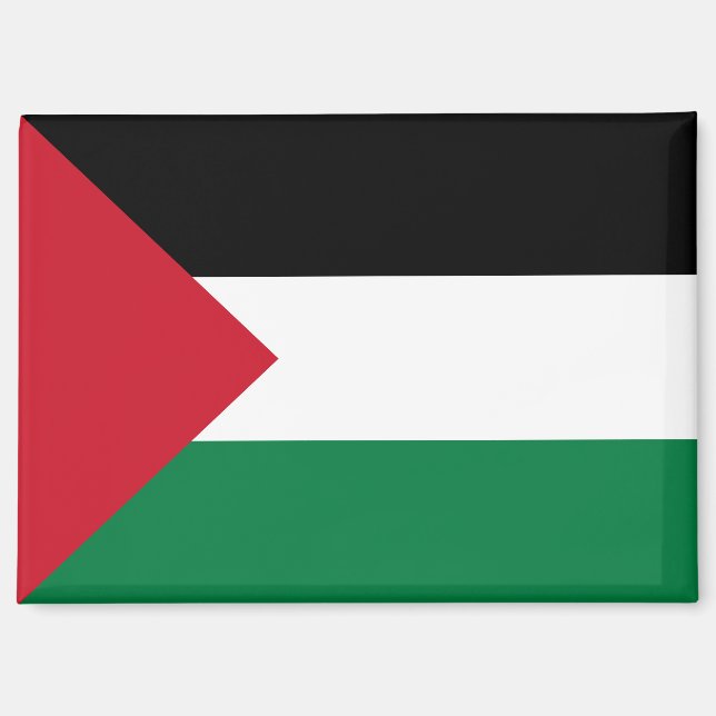 Aimant Bouton Drapeau Patriotique Palestine pour toutes l (Recto)