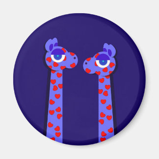 Aimant Bouton GIRAFFES DU COEUR