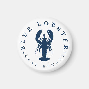 Aimant Bouton Immobilier Homard Bleu