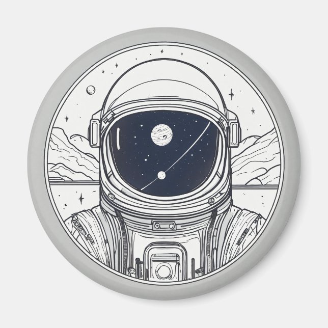 Aimant Bouton magnétique avec conception de l'espace (Devant)