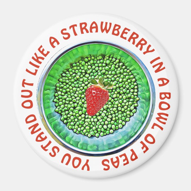 Aimant Bouton Motivation Flirty (Devant)