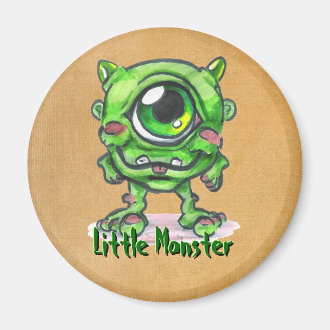 Aimant Bouton Petit Monstre (Devant)