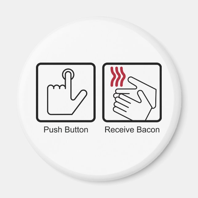 Aimant Bouton poussoir, Bacon de réception - Distributeur (Devant)