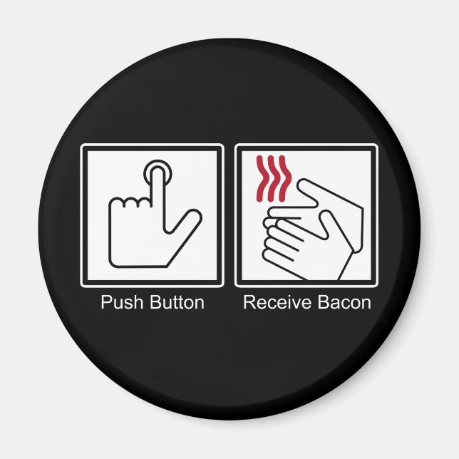 Aimant Bouton poussoir, Bacon de réception - Distributeur (Devant)