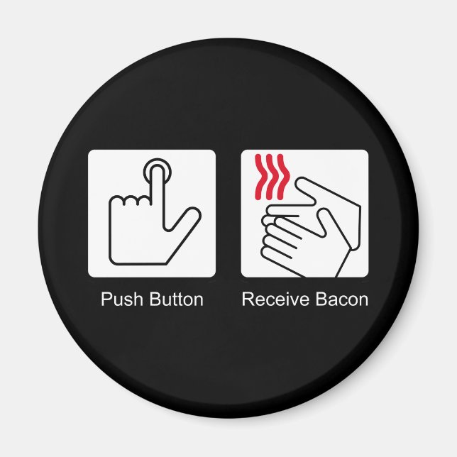 Aimant Bouton poussoir, Bacon de réception - Distributeur (Devant)