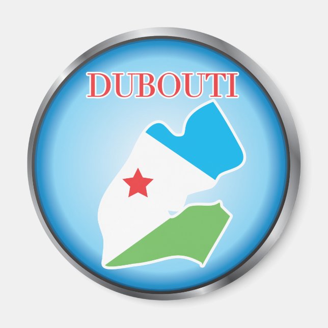 Aimant Boutons de pays africains (Devant)