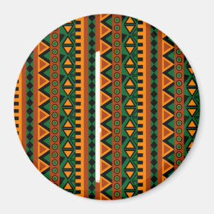 Aimant Boutons Motifs africains Zigzag   Belle culture