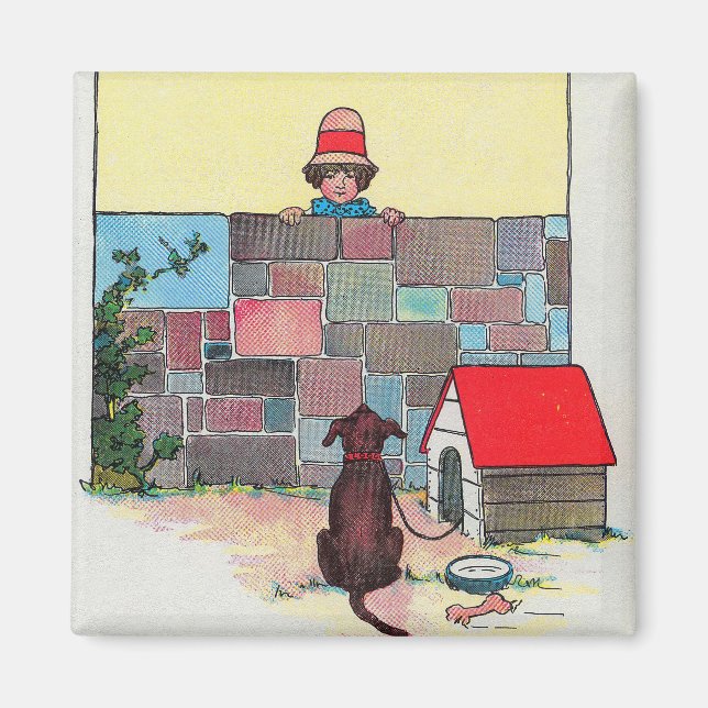 Aimant Bow-wow ! À qui es-tu chien ? Nursery Rhyme (Devant)