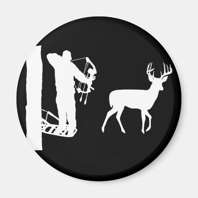 Aimant Bowhunter dans le Treestand Shooting Deer (Devant)