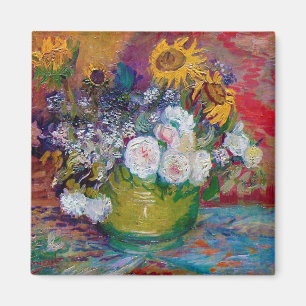 Aimant Bowl avec fleurs, Van Gogh